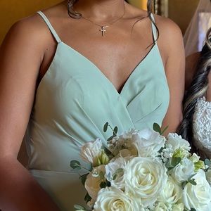 BRIDESMAID DRESS (DUSTY SAGE)
